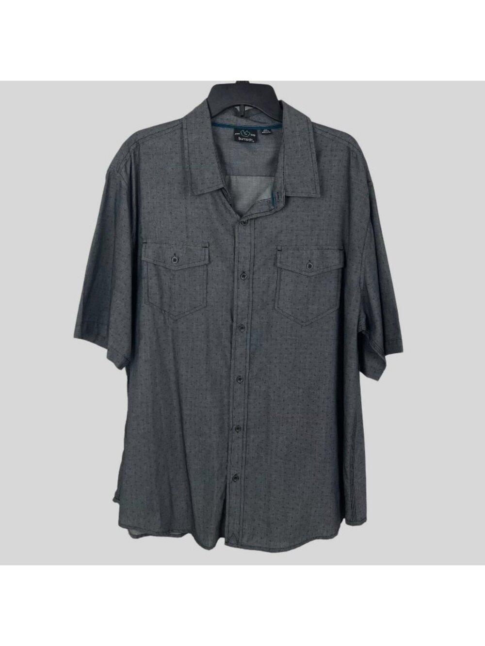 Burnside Men Short Sleeve Button-Up Shirt Size XL - Picture 1 of 6